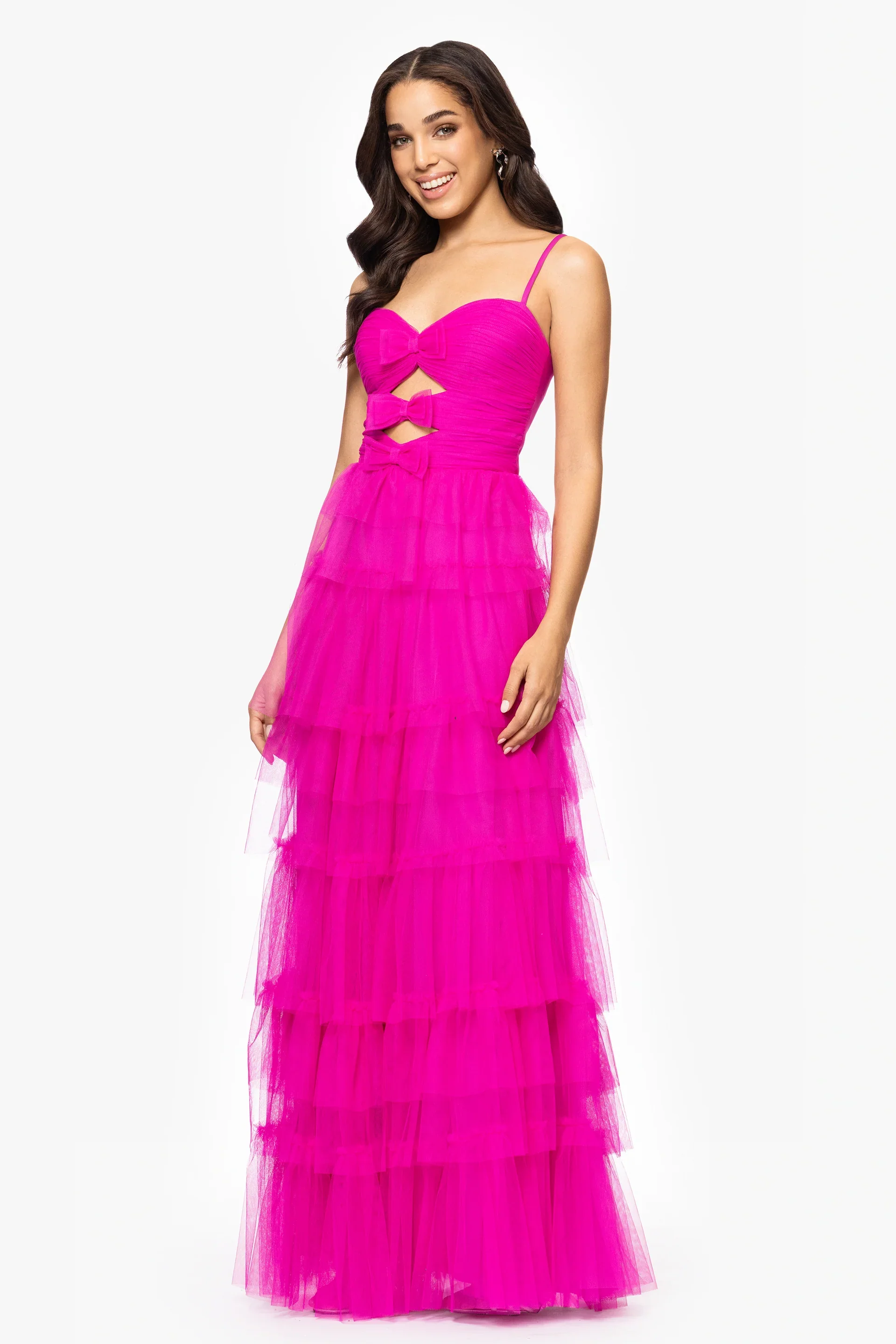 Blondie Nites "Gina" Bow and Ruffle Dress 5187BN - Image 4
