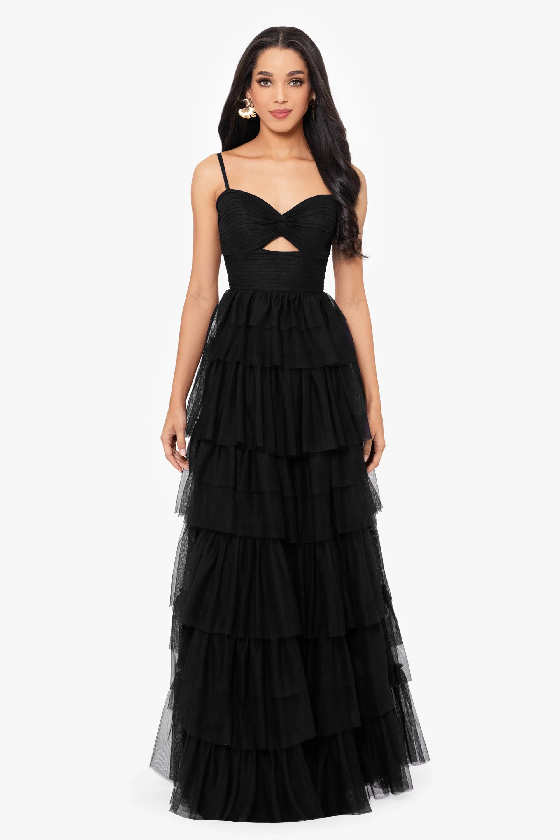 Blondie Nites "Tyler" Mesh Tiered Dress 4637BN - Image 5