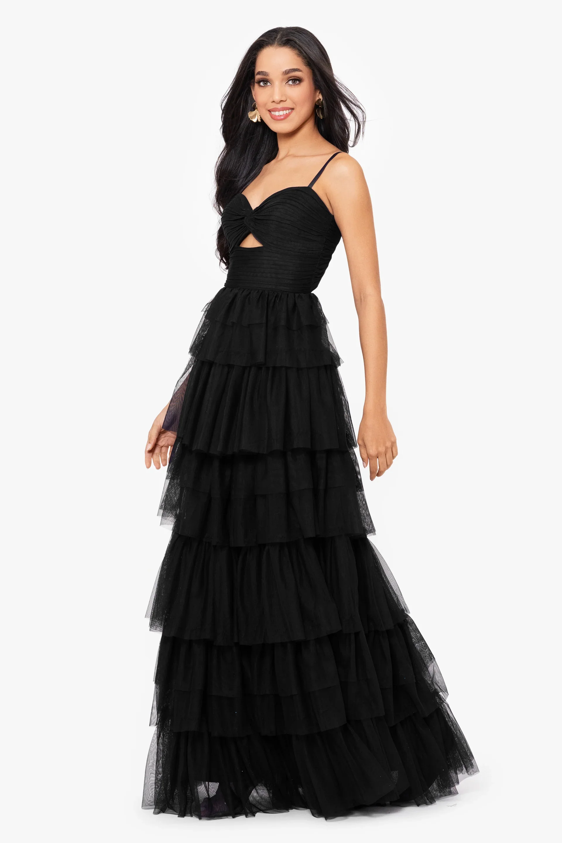Blondie Nites "Tyler" Mesh Tiered Dress 4637BN - Image 8