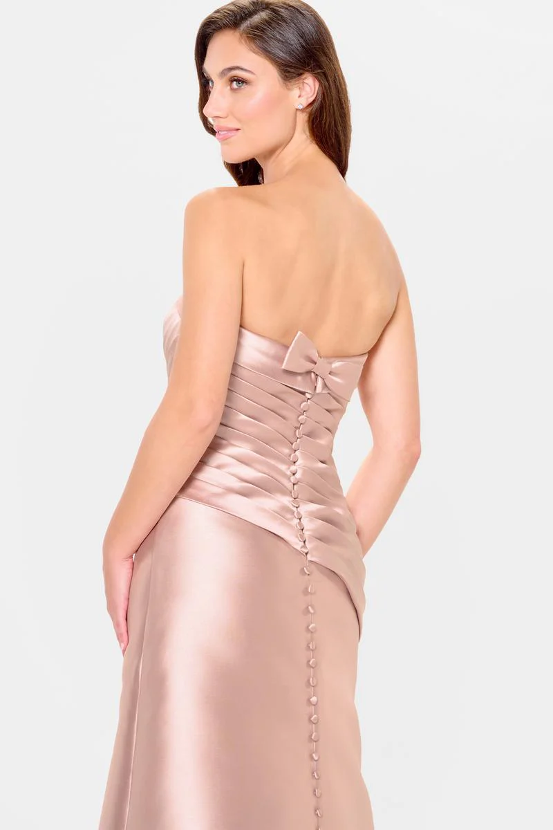 Cameron Blake Strapless Pleated Evening Dress CB3248 - Image 9