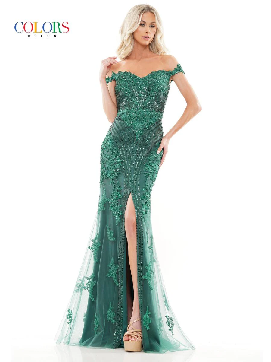 Colors Dress Tight Beaded Prom Dress J131 - Image 2