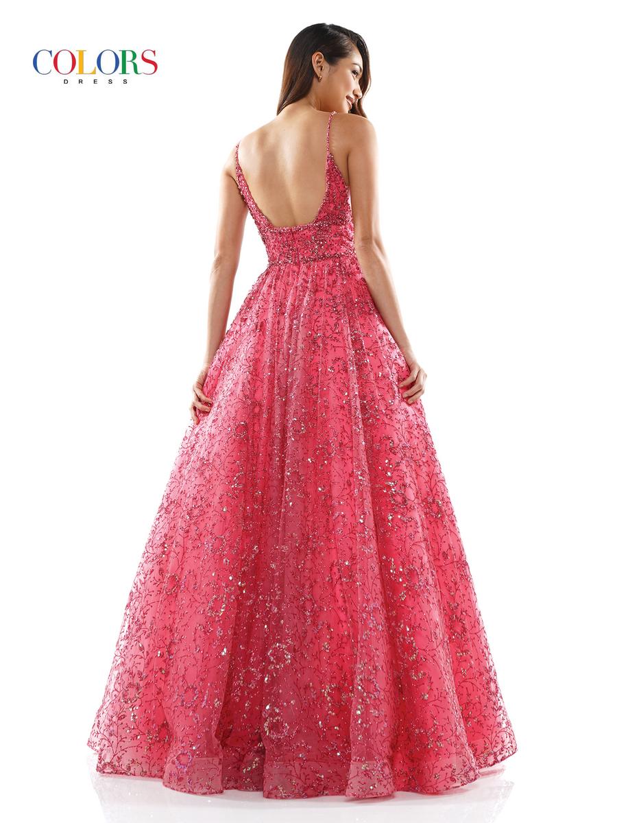 Colors Prom Long Glitter Ball Gown Dress 2288 - Image 13