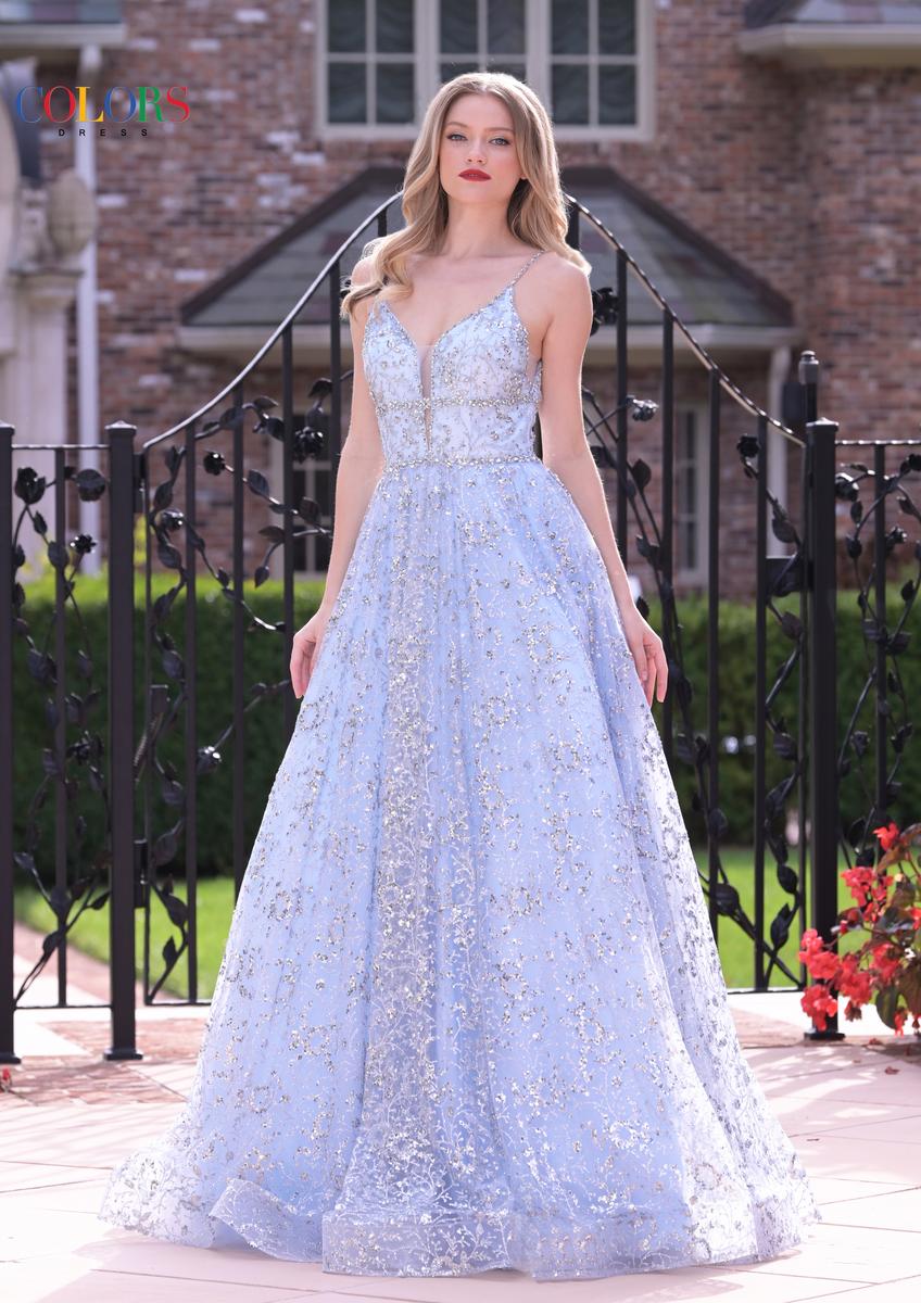 Colors Prom Long Glitter Ball Gown Dress 2288 - Image 17