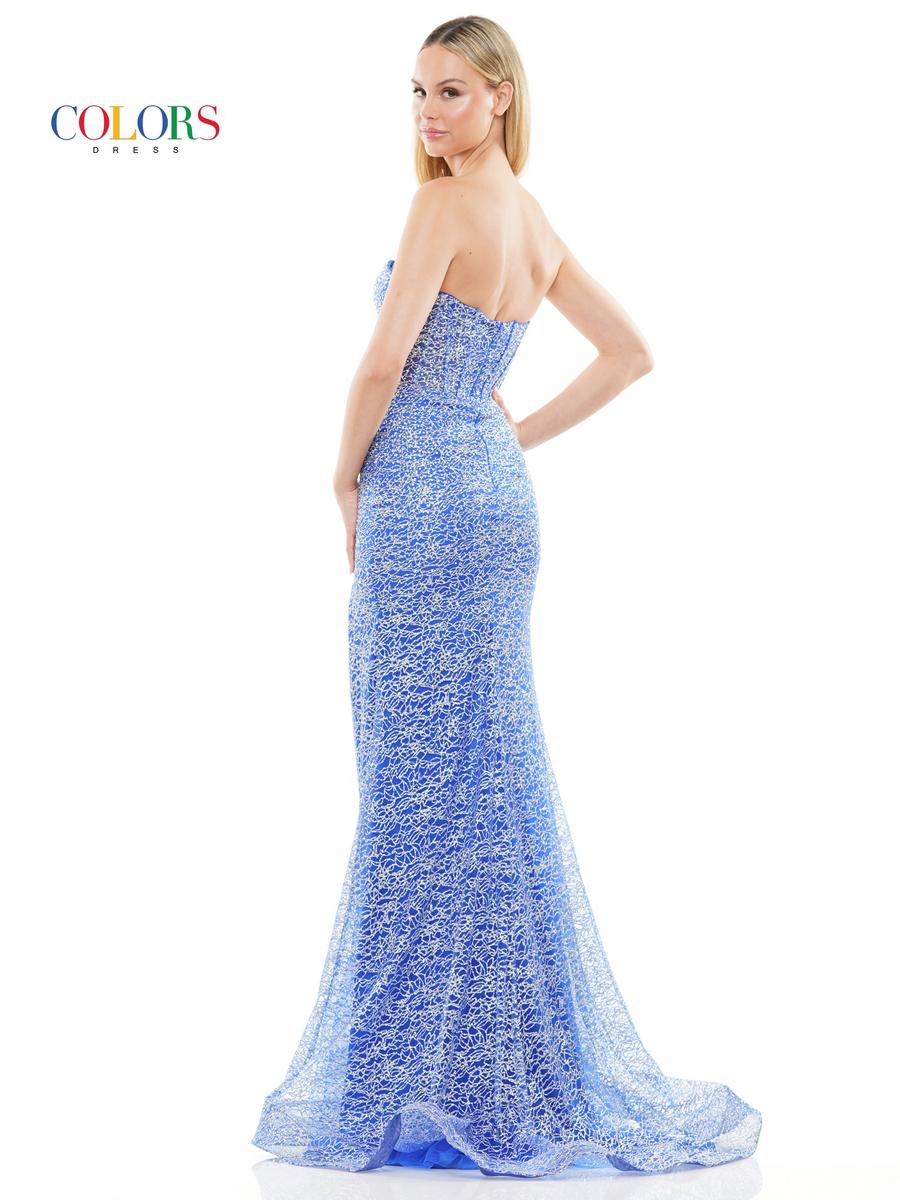 Colors Tight Corset Prom Dress 3103 - Image 2