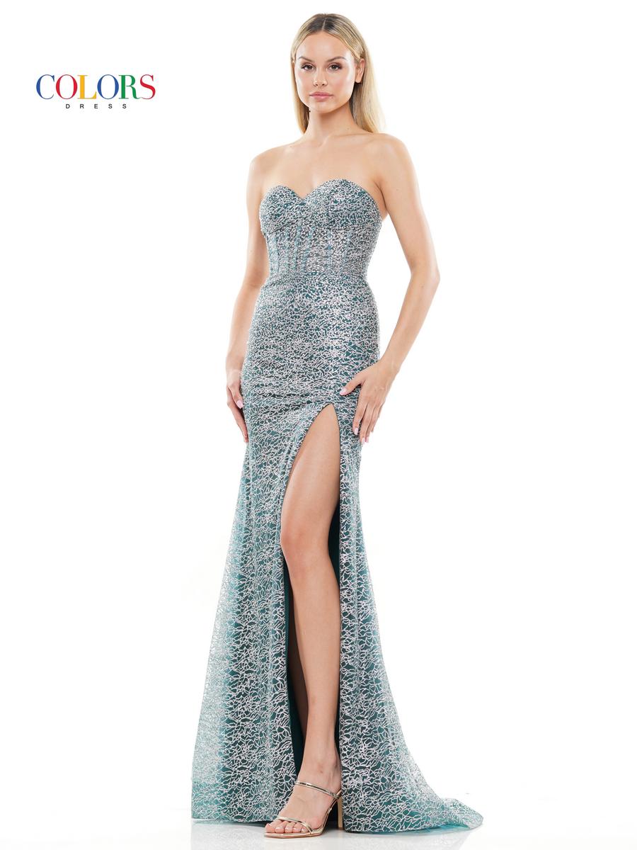 Colors Tight Corset Prom Dress 3103 - Image 7