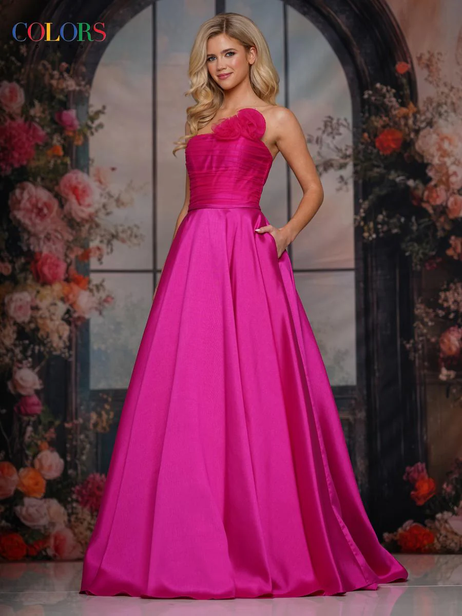 Colors Dress Strapless Ballgown Prom Dress 3737
