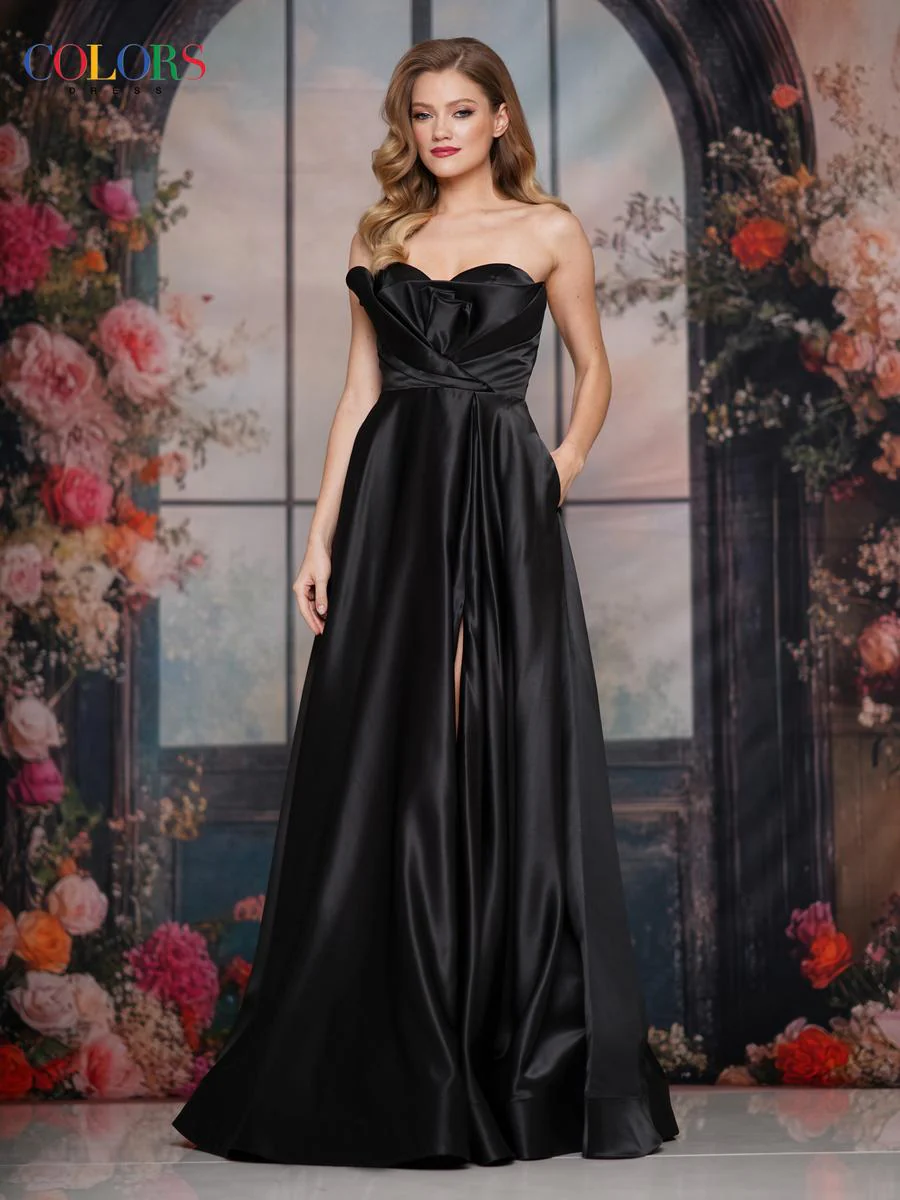 Colors Dress Sweetheart Satin A-Line Prom Dress 3738