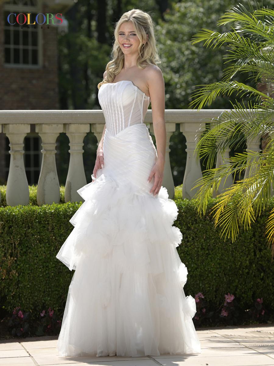 Colors Dress Tulle Mermaid Prom Dress 3800 - Image 4