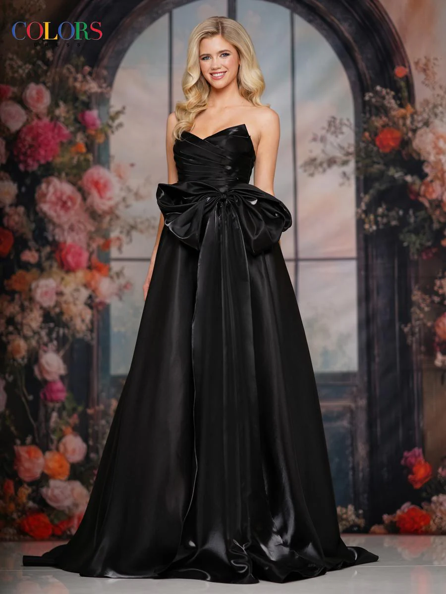 Colors Dress Strapless A- Line Dress 3860 - Image 3