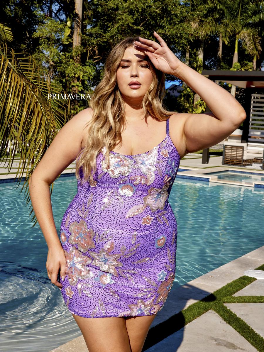 Curvy by Primavera Dress 14027 - Image 3