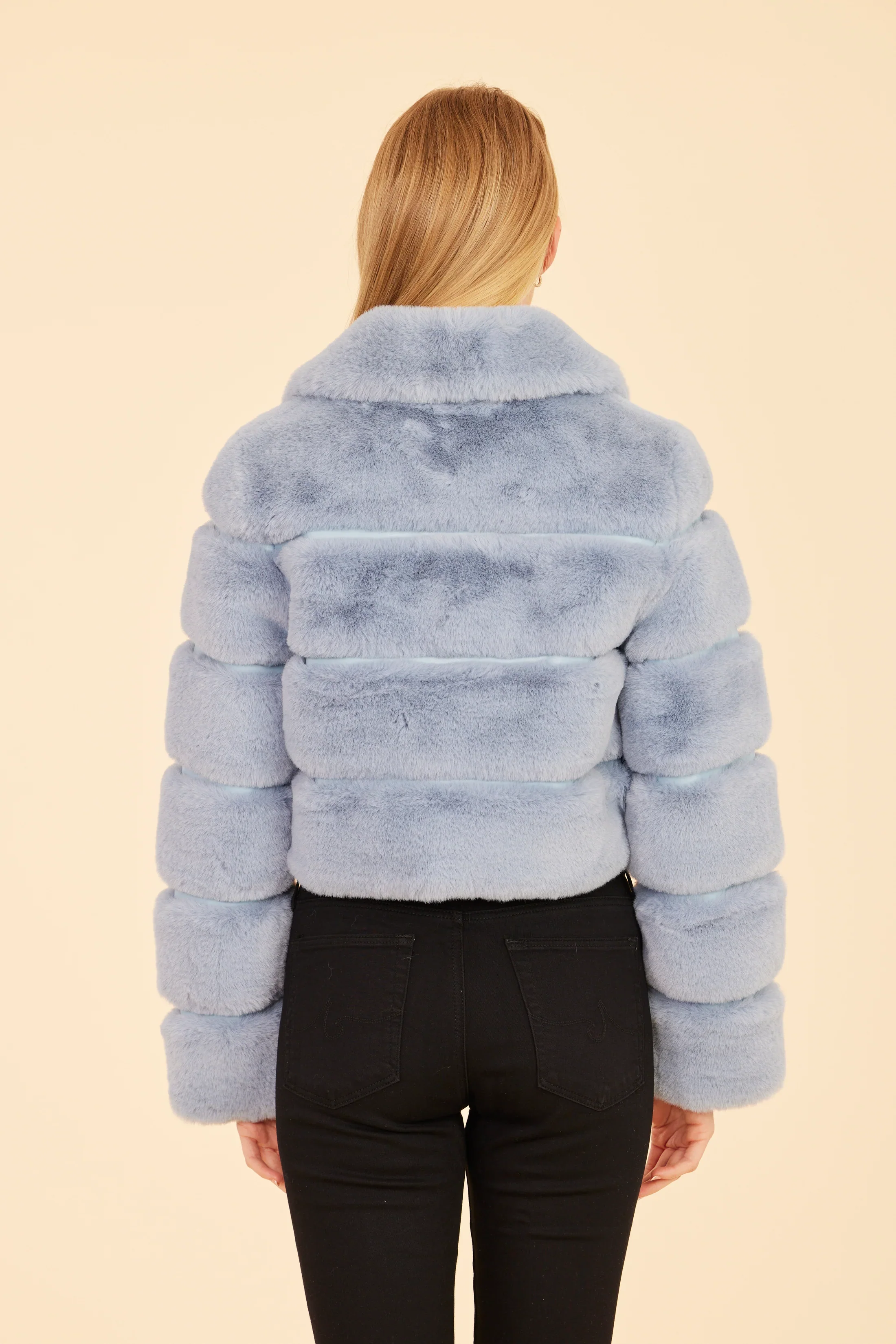 Dolce Cabo Paneled Faux Fur Cropped Jacket 75521 - Image 14
