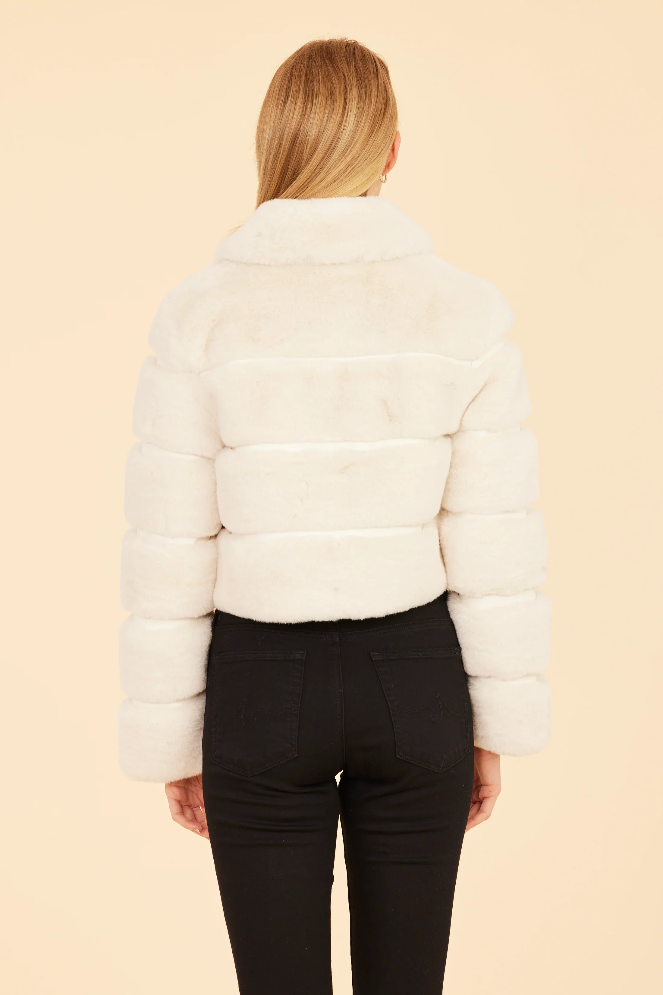 Dolce Cabo Paneled Faux Fur Cropped Jacket 75521 - Image 19