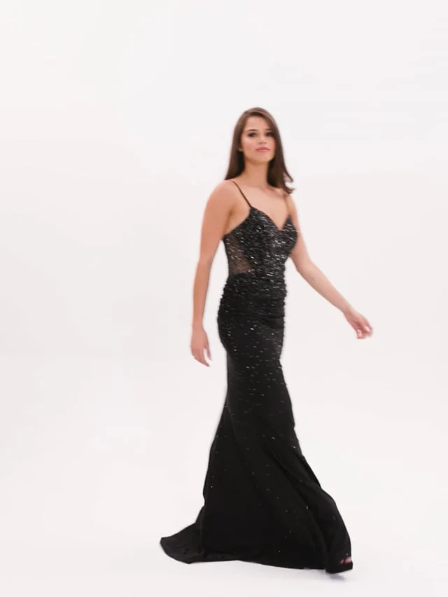 Faviana Long Fitted Prom Dress S10800 - Image 3