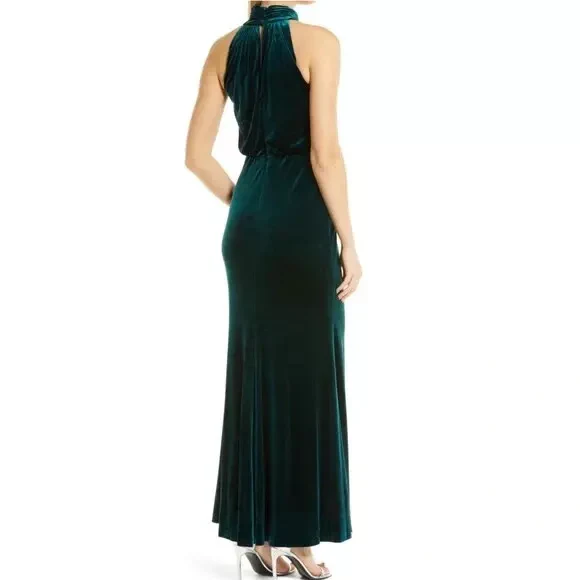 Eliza J Velvet Mock Neck Blouson Gown EJ1M9028 - Image 5