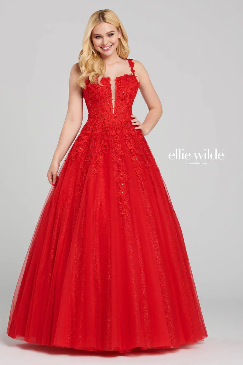 Ellie Wilde Lace Glitter Dress EW120014 - Image 4