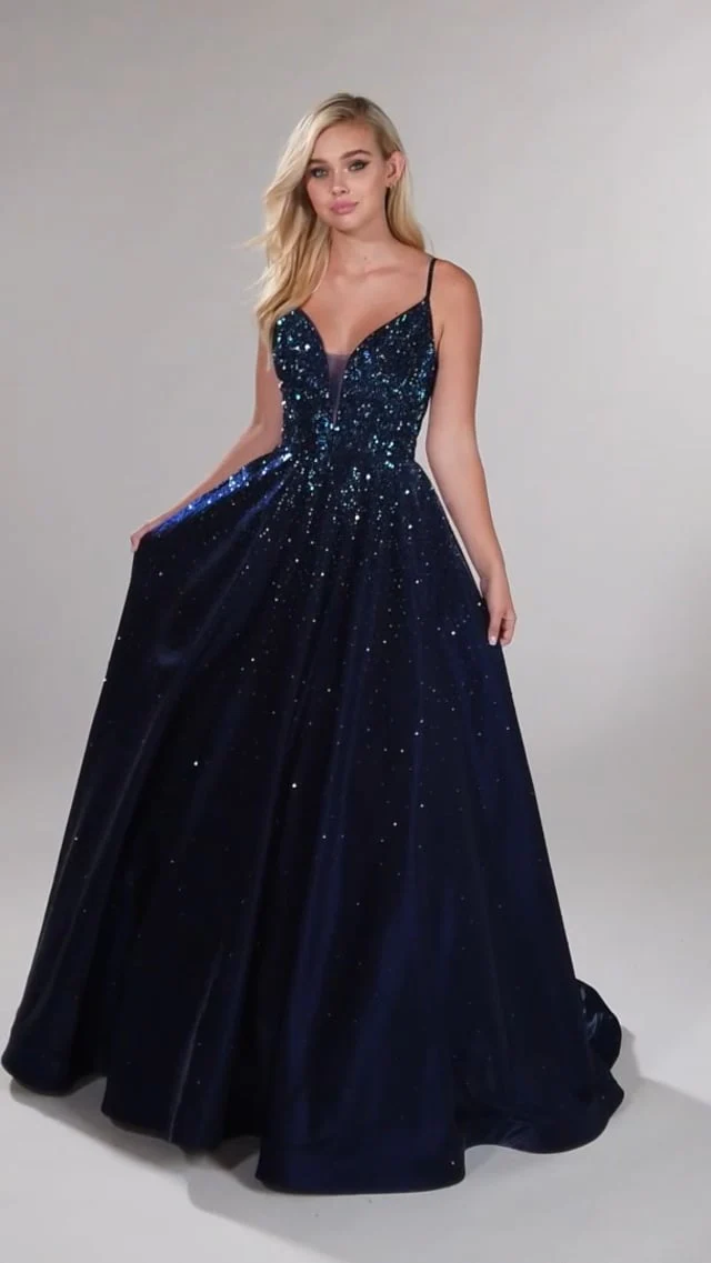 Ellie Wilde Long Jersey Ball Gown EW121005