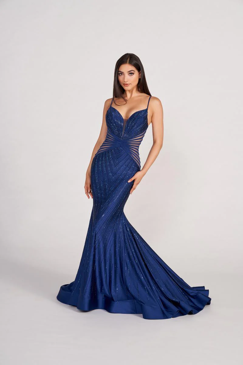 Ellie Wilde Fitted Long Prom Dress EW34002 - Image 2