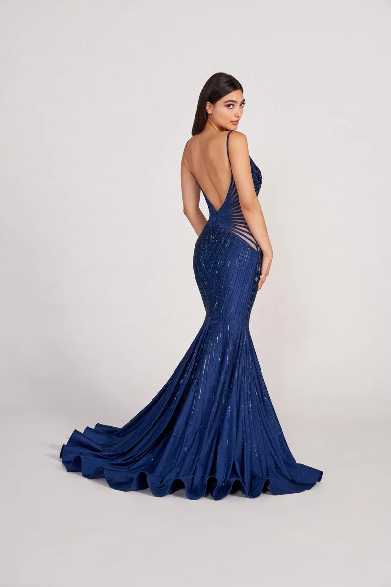 Ellie Wilde Fitted Long Prom Dress EW34002 - Image 3