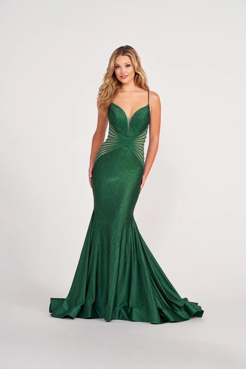 Ellie Wilde Fitted Long Prom Dress EW34002 - Image 4
