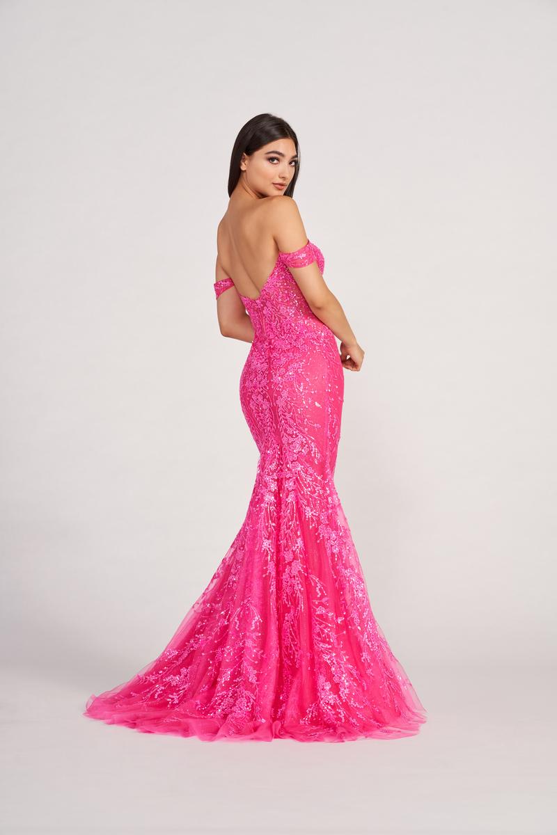 Ellie Wilde Long Off the Shoulder Prom Dress EW34007 - Image 3