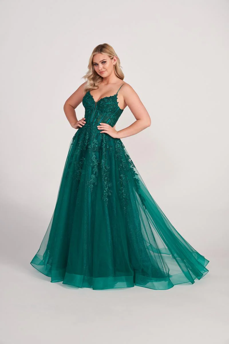Ellie Wilde Corset Bodice Ball Gown Prom Dress EW34036 - Image 5