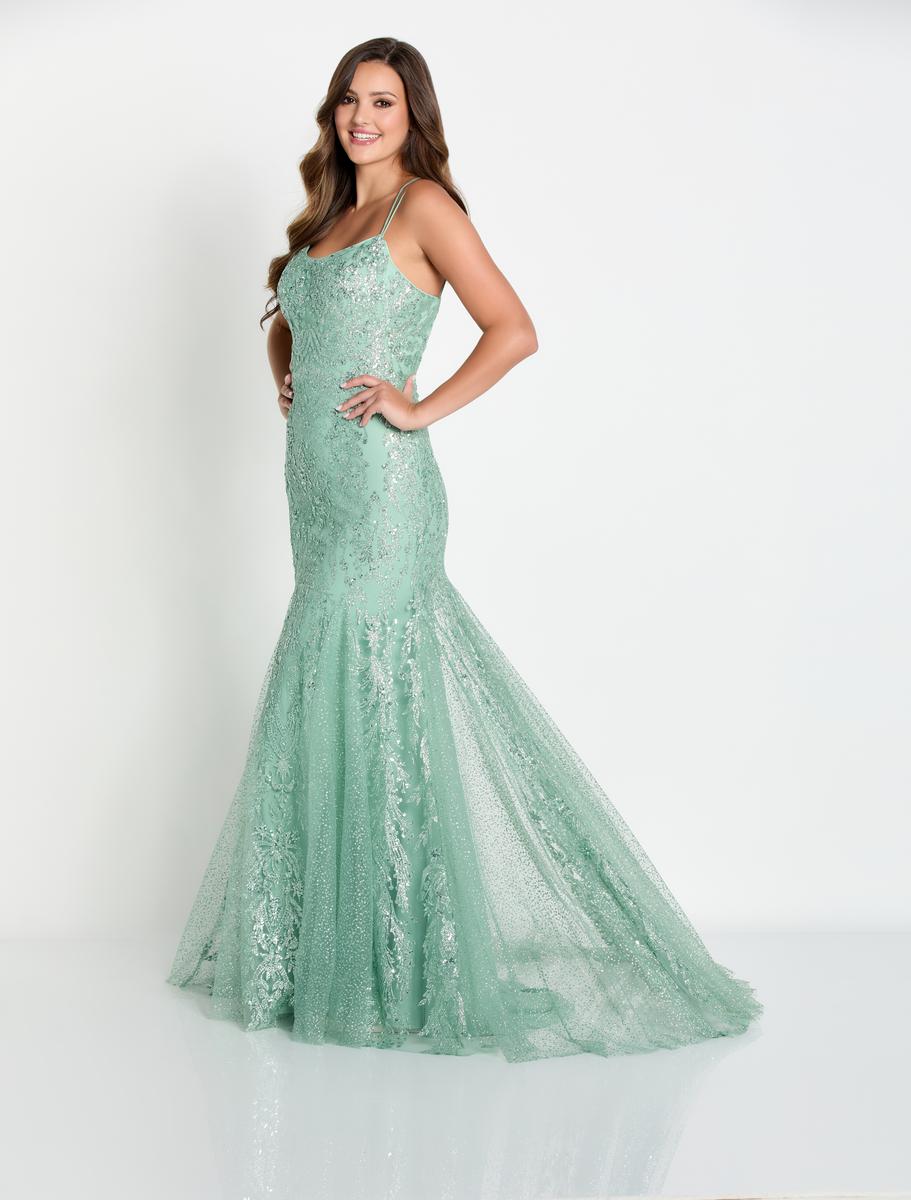 Ellie Wilde Long Fitted Beaded Prom Dress EW34045 - Image 7