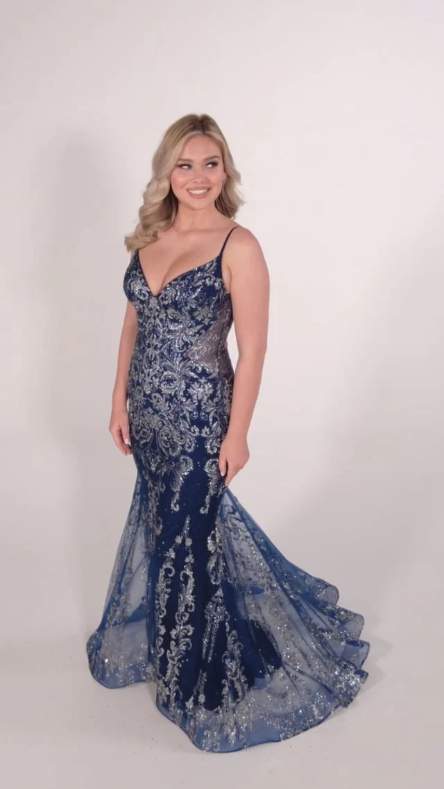 Ellie Wilde Fit and Flare Prom Dress EW34056