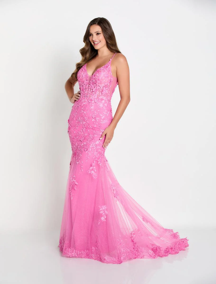 Ellie Wilde Sleeveless Trumpet Prom Dress EW34067 - Image 4