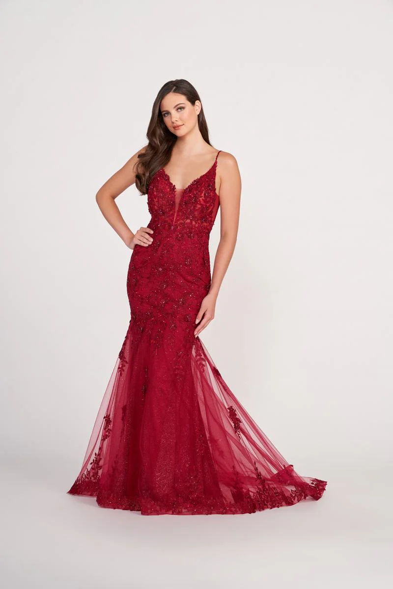 Ellie Wilde Sleeveless Trumpet Prom Dress EW34067 - Image 5