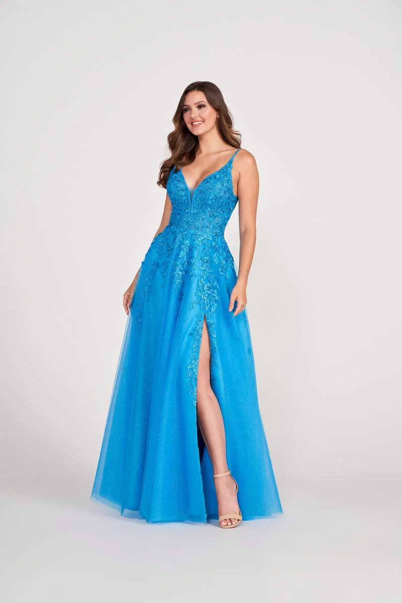 Ellie Wilde Sleeveless Long Prom Dress EW34089 - Image 2