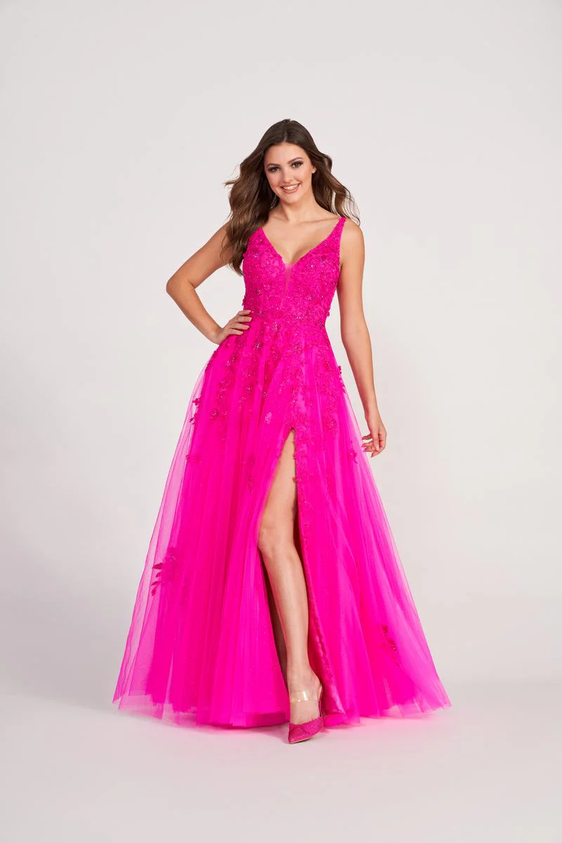 Ellie Wilde Sleeveless A-Line Prom Dress EW34103 - Image 5