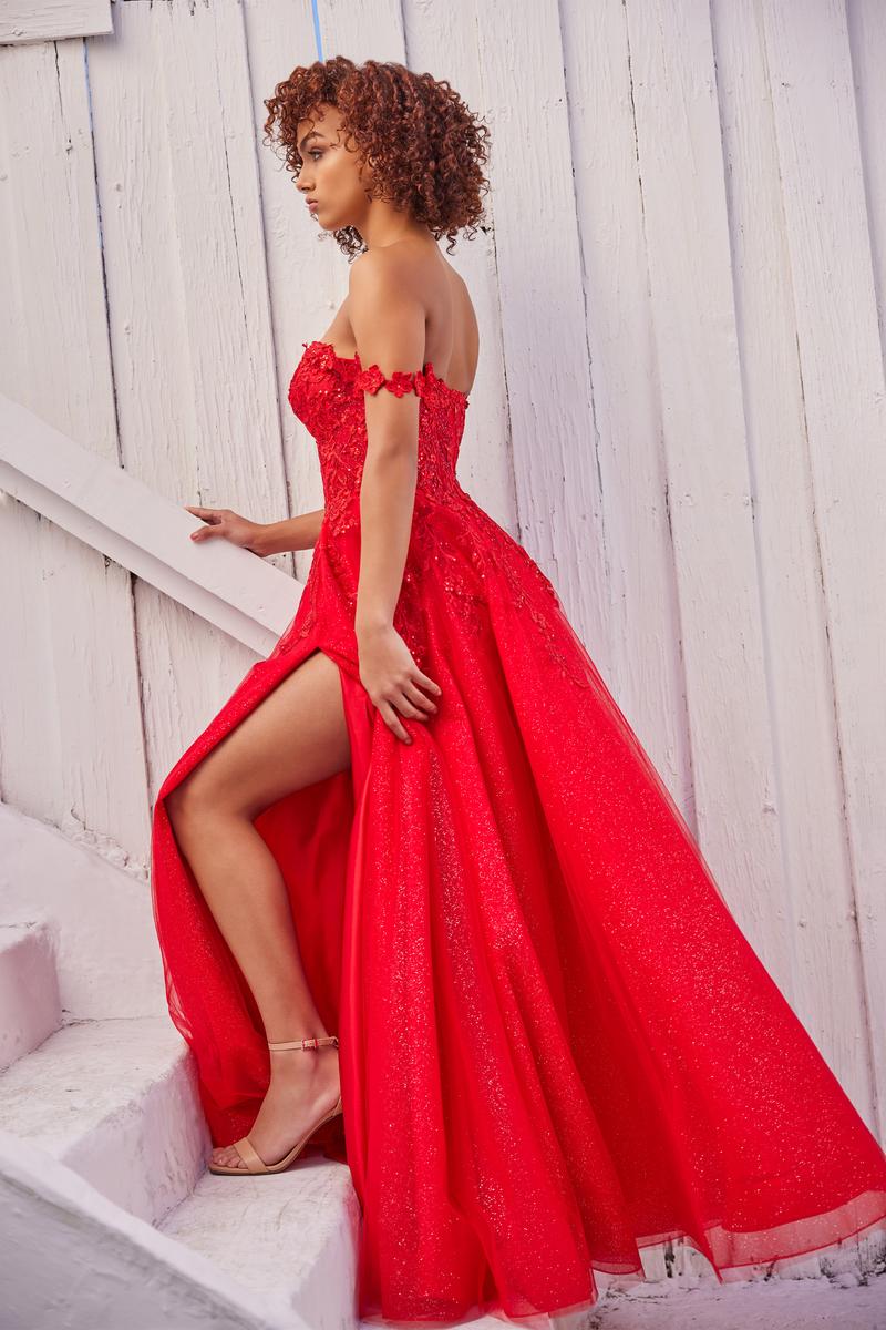 Ellie Wilde A-Line Off Shoulder Prom Dress EW35101 - Image 6