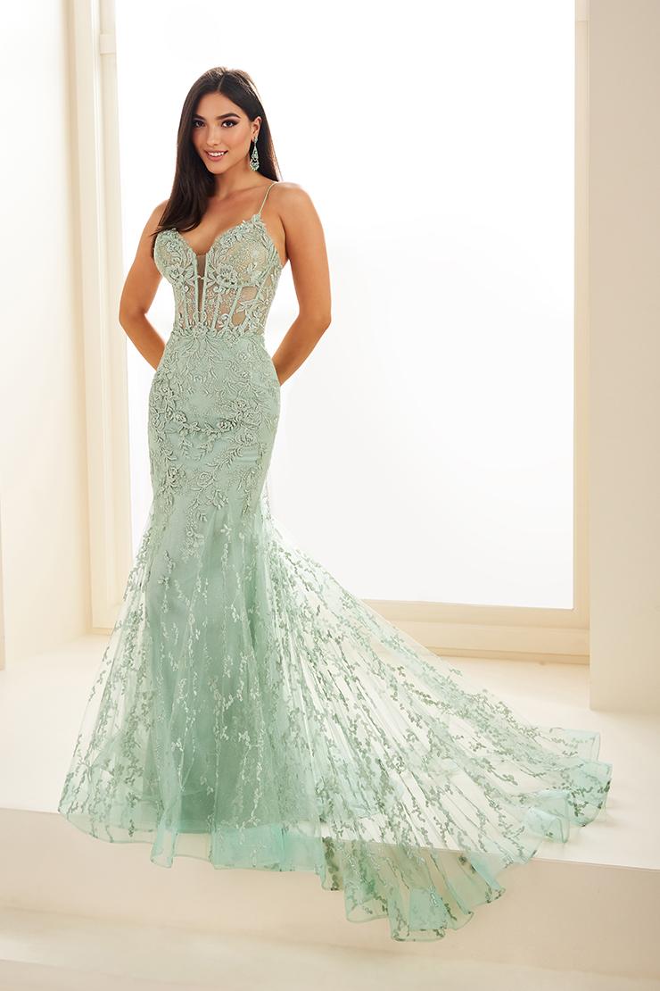 Ellie Wilde Mermaid Corset Lace Prom Dress EW35010 - Image 12