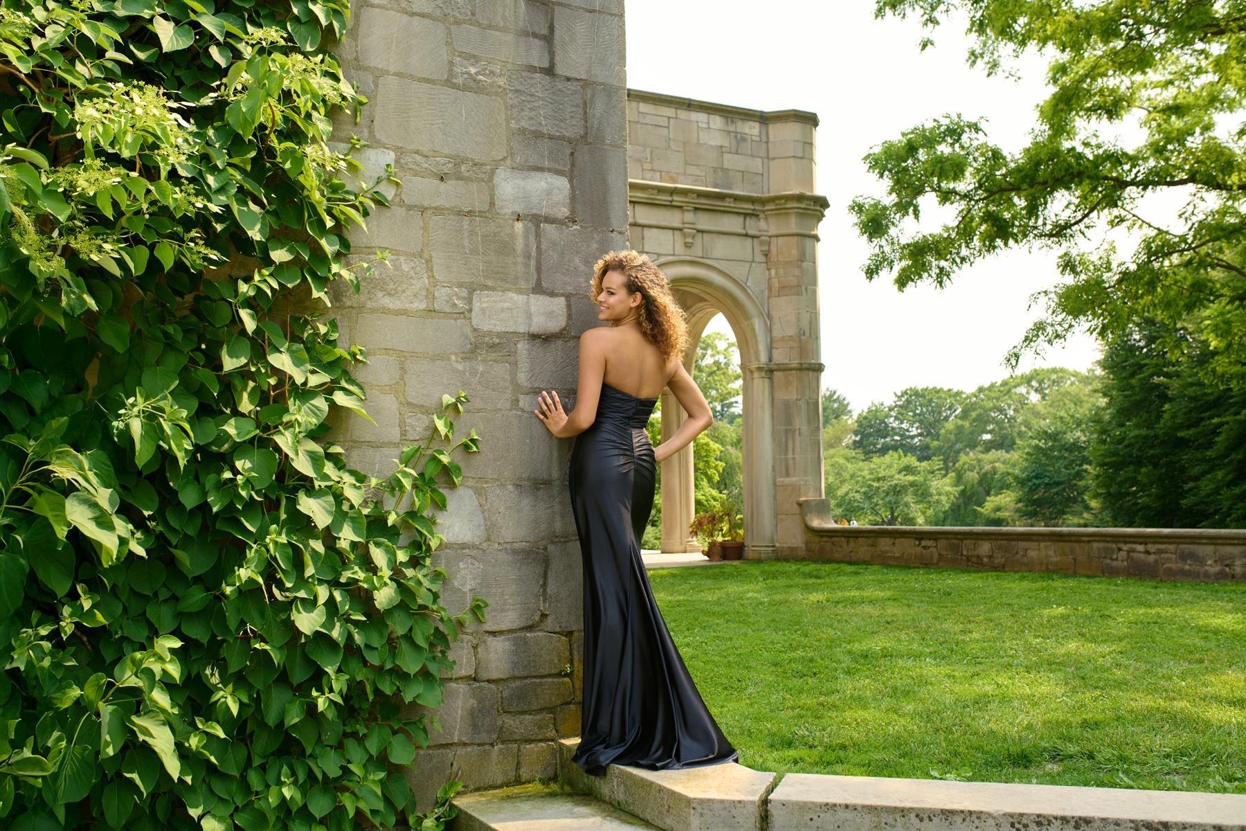 Faviana Corset Satin Prom Dress 11458 - Image 4