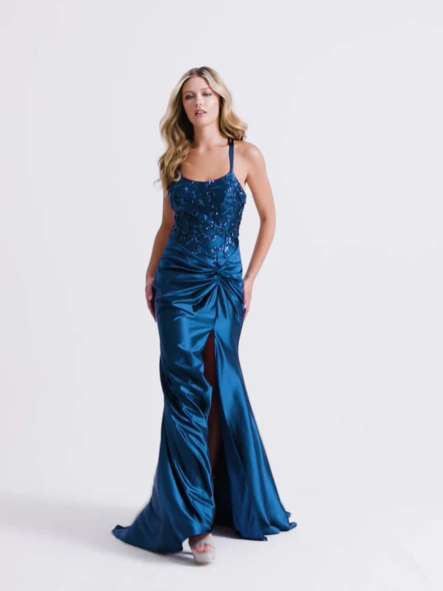 Faviana Sequin Bodice Prom Dress 11005 - Image 4