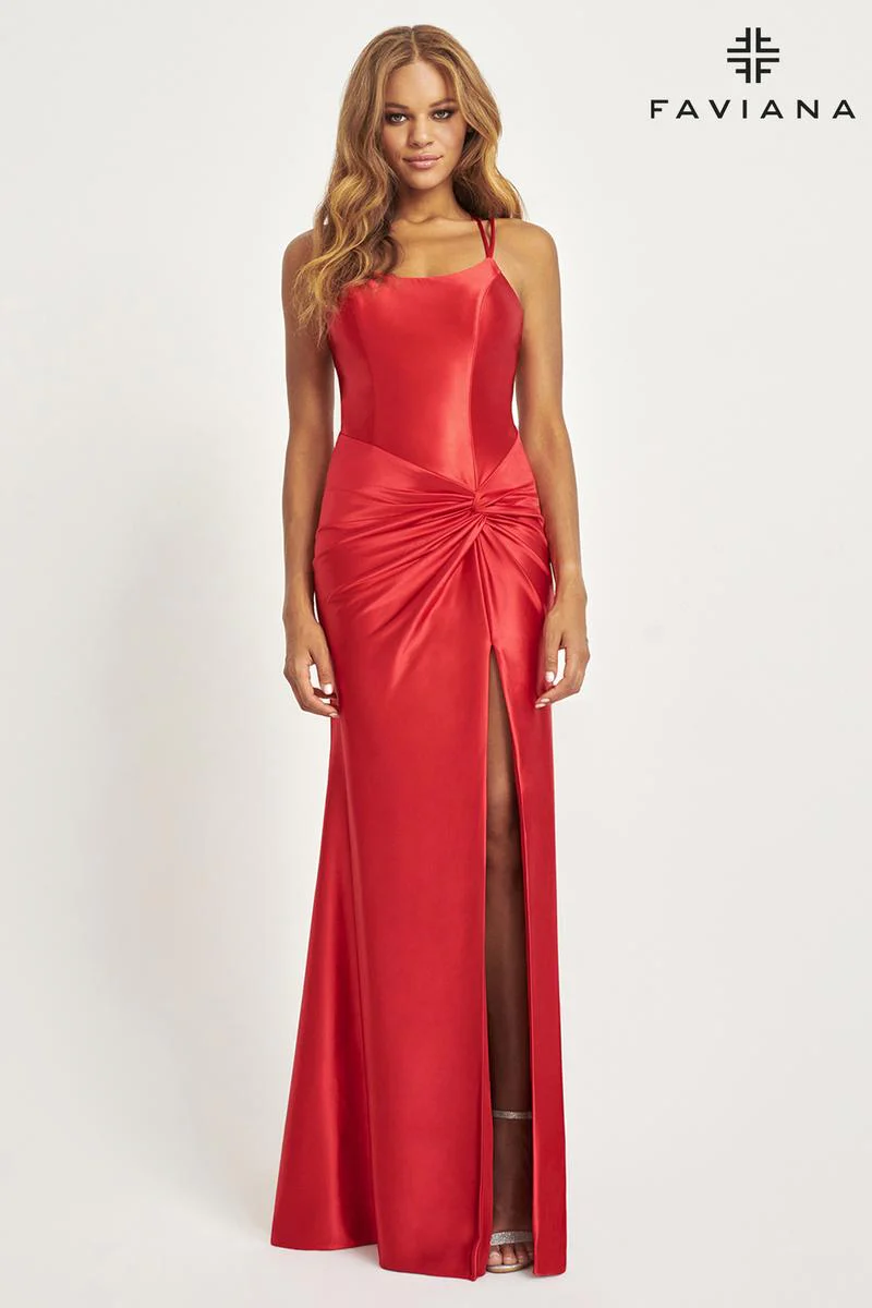Faviana Knot Detail Prom Dress 11024 - Image 16