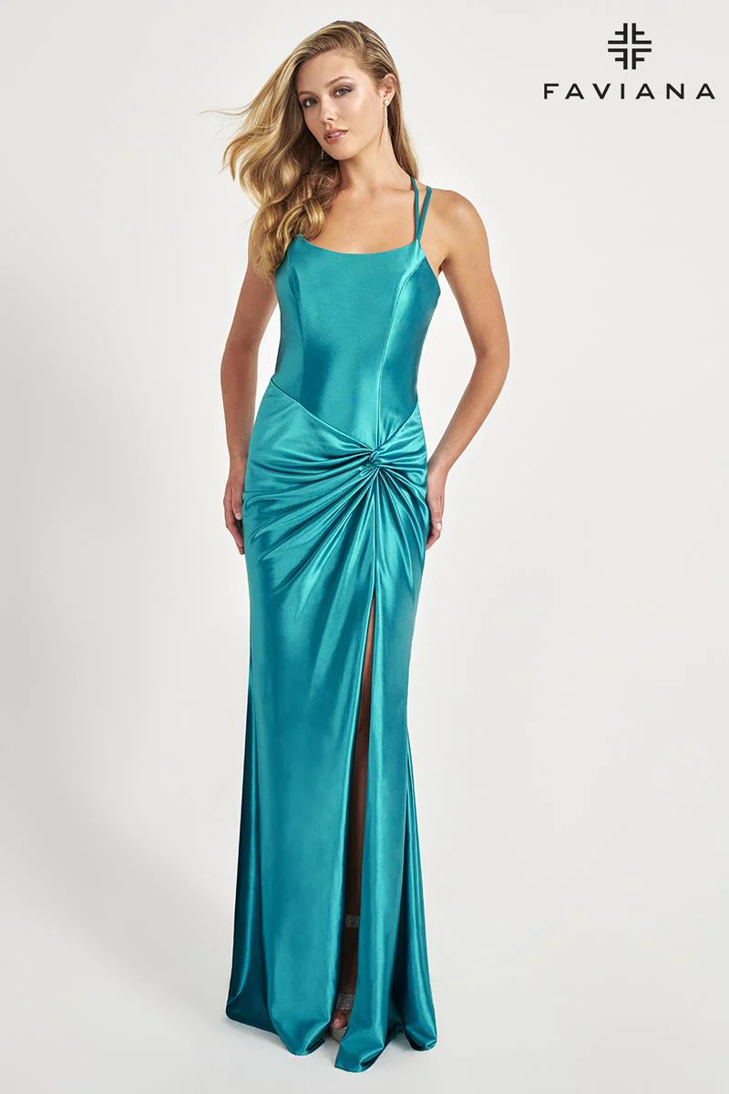Faviana Knot Detail Prom Dress 11024 - Image 3