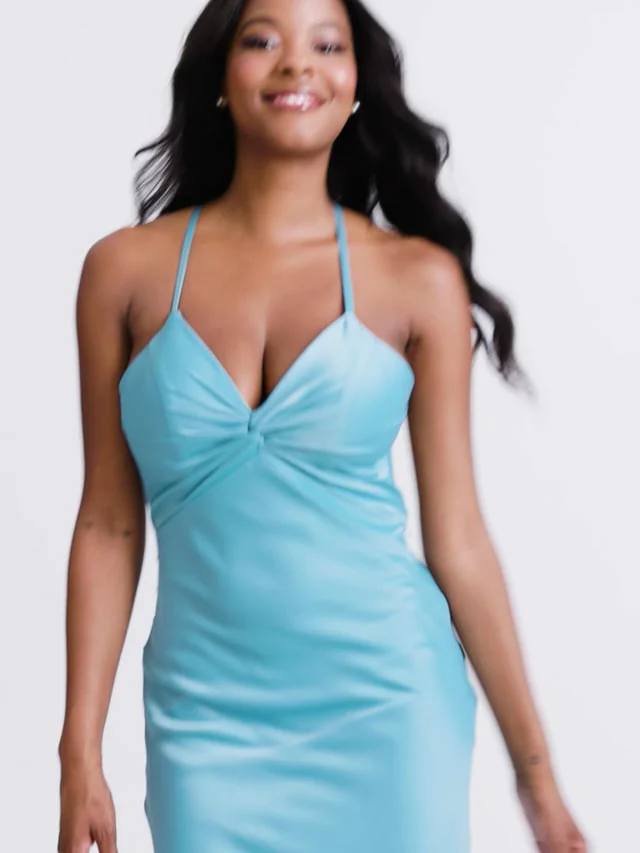 Faviana Low Back Knot Prom Dress 11066 - Image 4