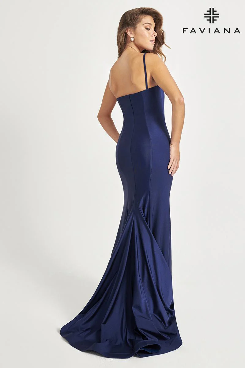 Faviana Simple One Shoulder Prom Dress 11071 - Image 2