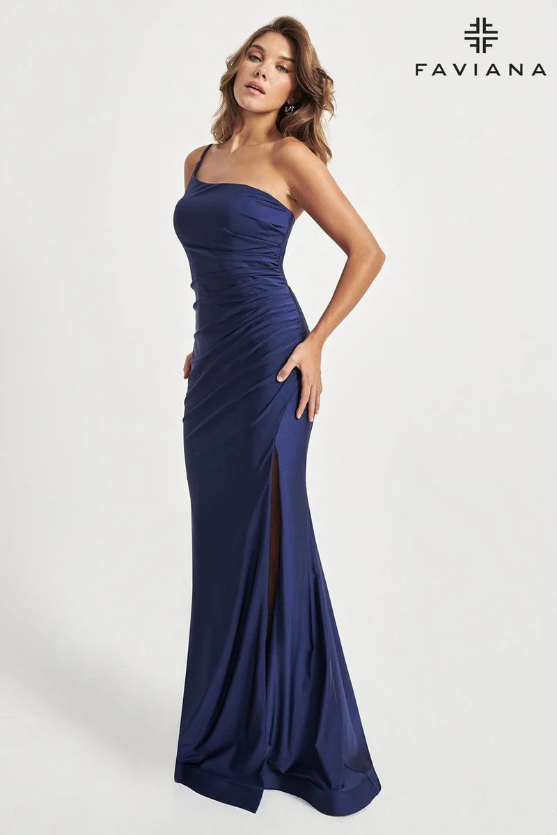 Faviana Simple One Shoulder Prom Dress 11071 - Image 3
