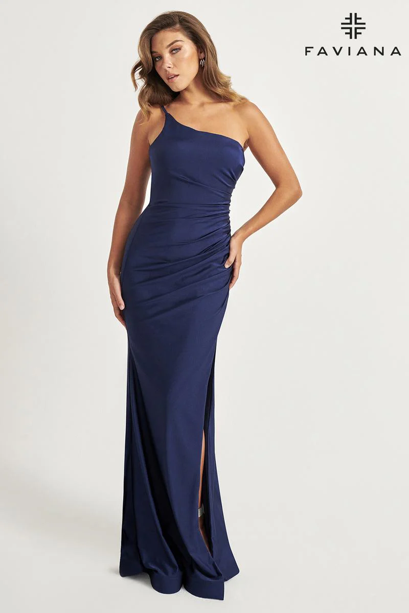 Faviana Simple One Shoulder Prom Dress 11071 - Image 4