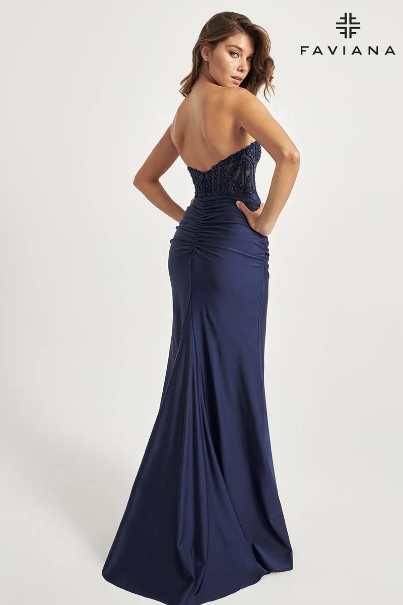 Faviana Corset Bodice Prom Dress 11081 - Image 9
