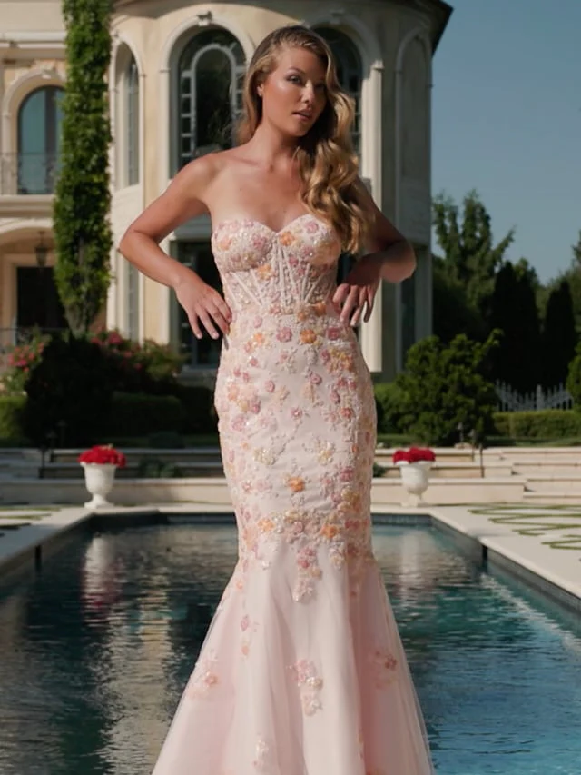 Faviana Corset Mermaid Long Prom Dress 11250 - Image 6