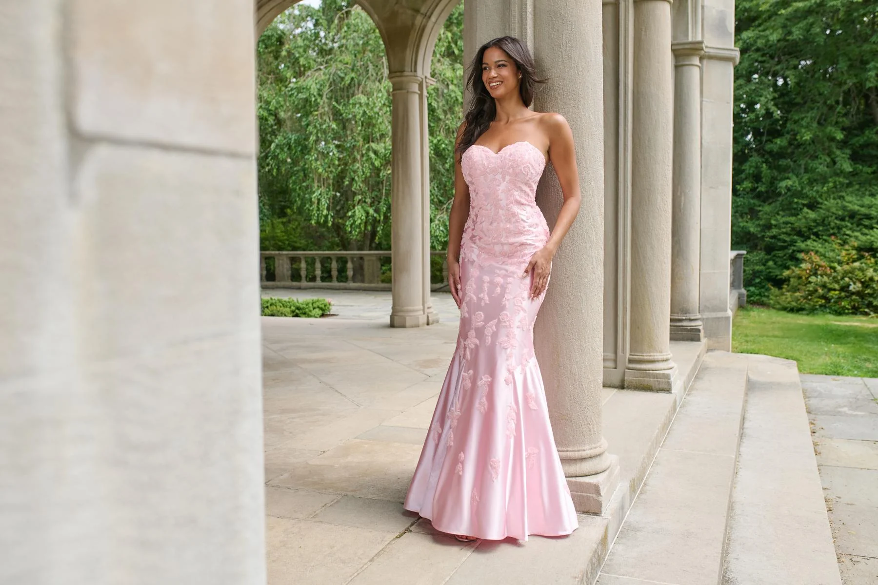 Faviana Strapless Satin Mermaid Prom Dress 11271 - Image 16