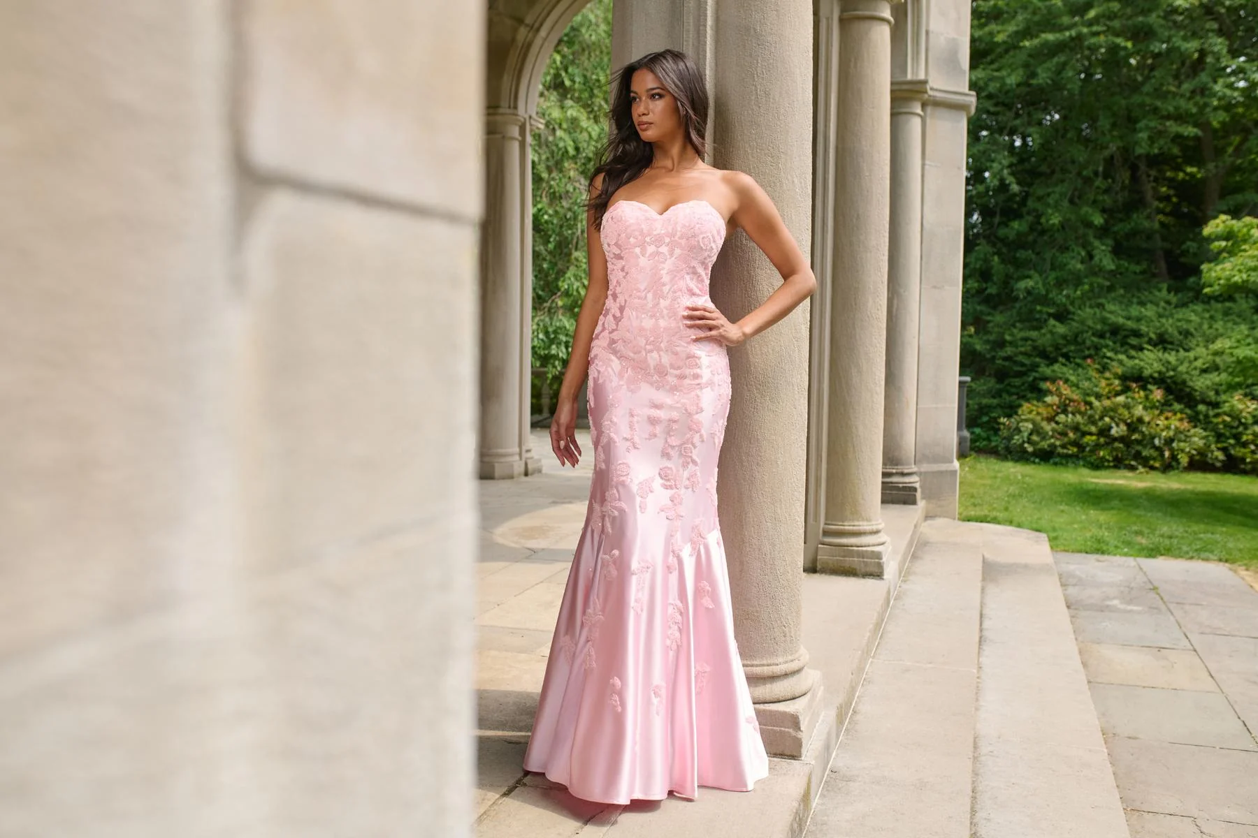Faviana Strapless Satin Mermaid Prom Dress 11271 - Image 17