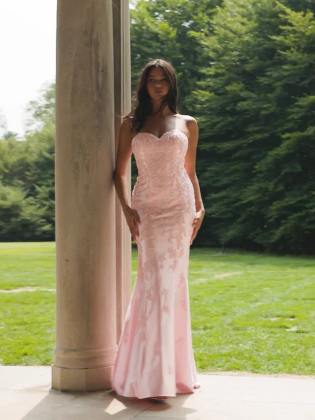 Faviana Strapless Satin Mermaid Prom Dress 11271 - Image 19