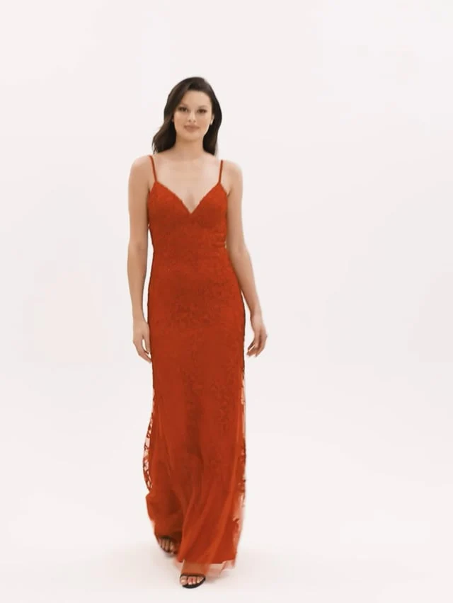 Faviana Glamour Long Lace Prom Dress S10508 - Image 6