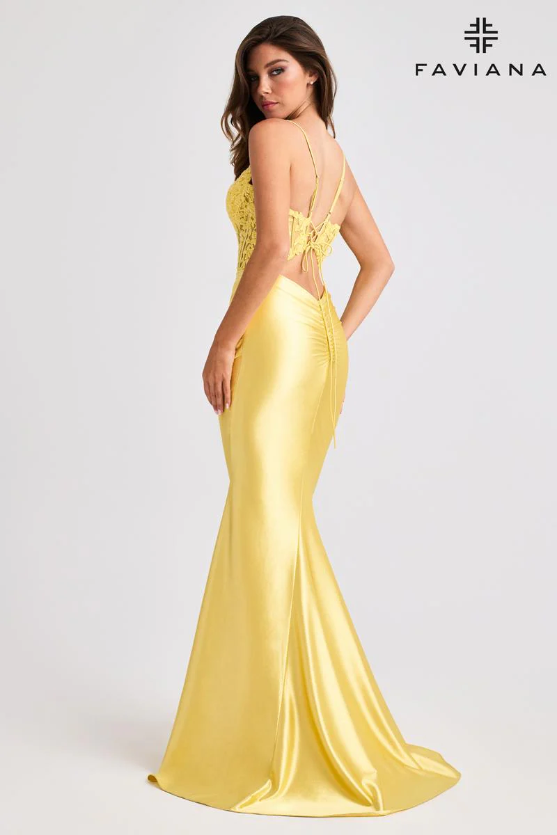 Faviana Illusion Corset Prom Dress 11400 - Image 4