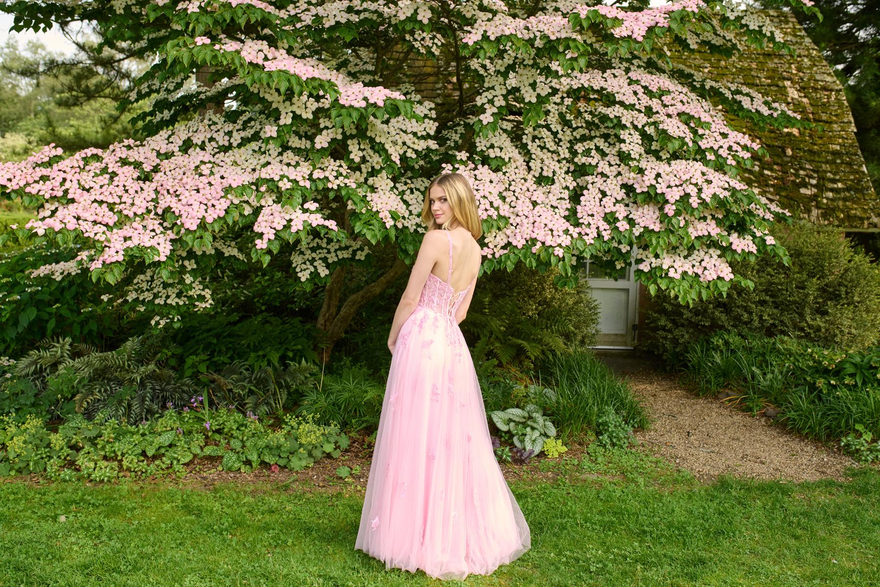 Faviana Illusion Lace A-Line Prom Dress 11437 - Image 6