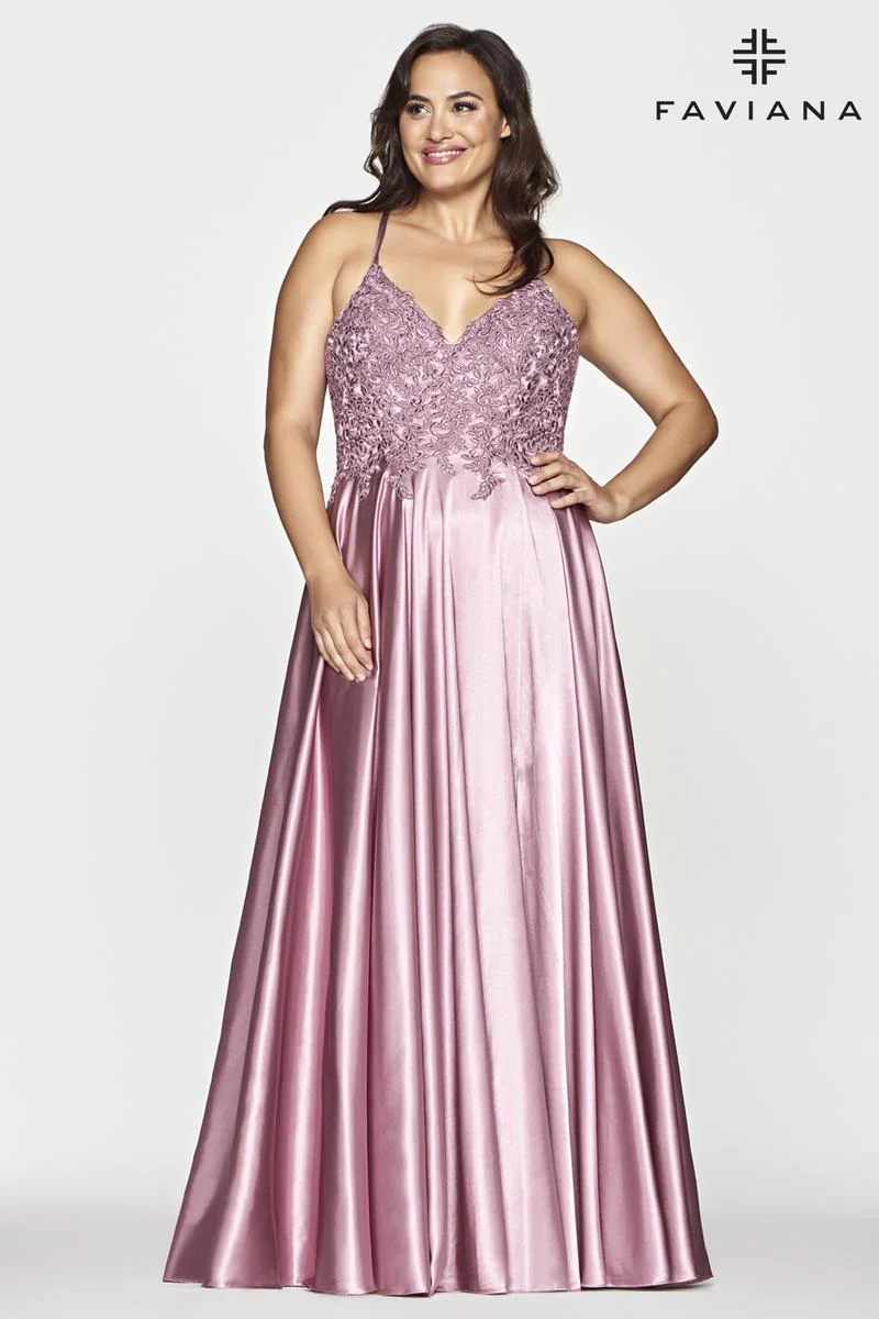Faviana Plus Sizes Dress 9498 - Image 3